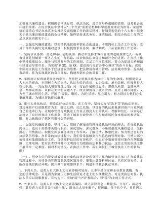 城管局关于加强党风廉政建设的心得体会