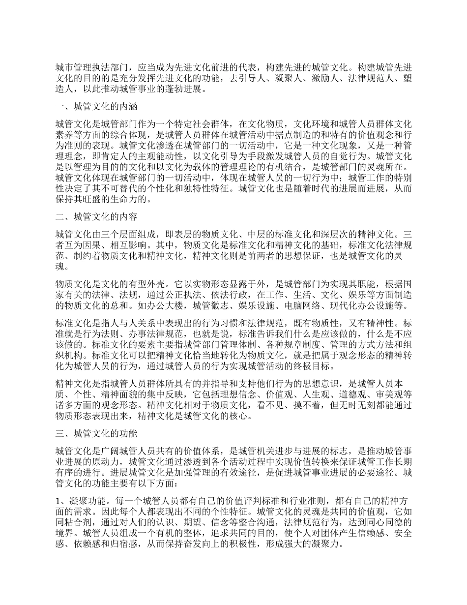 城管局城管文化宣传工作总结_第1页