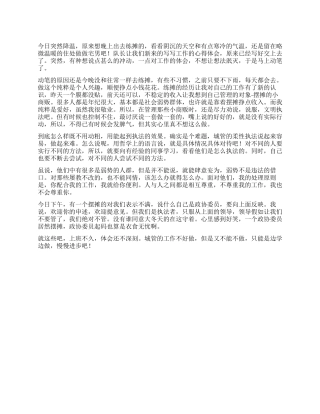 城管工作体会城管的柔性执法