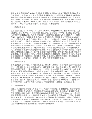 夏季存粮安全检查工作总结