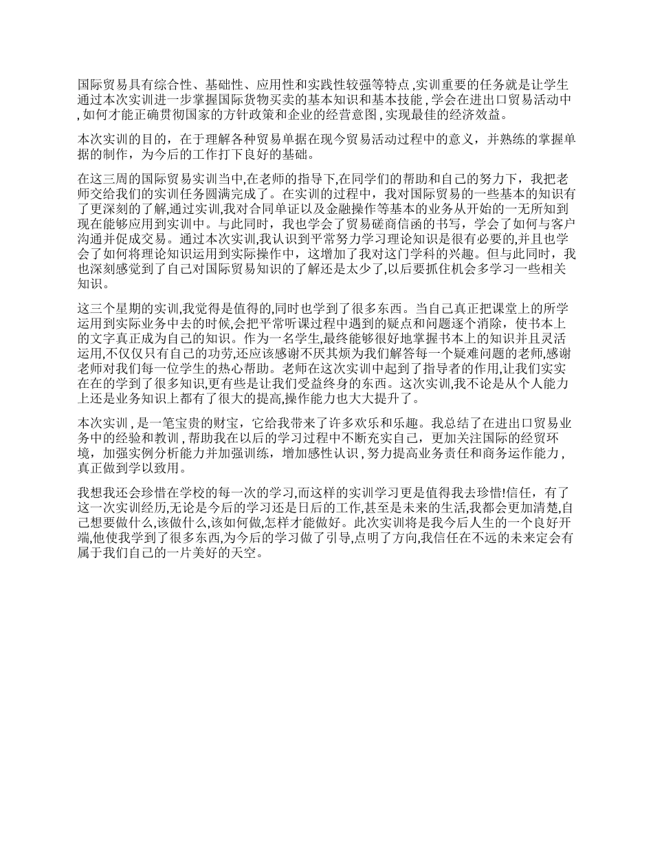 外贸实训报告总结_第2页