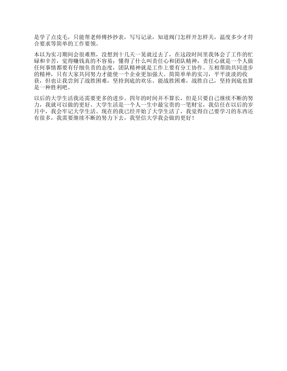 大一新生暑假实习总结_第2页