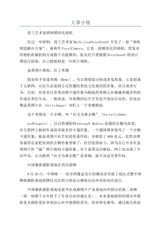 大事小情-精品文档