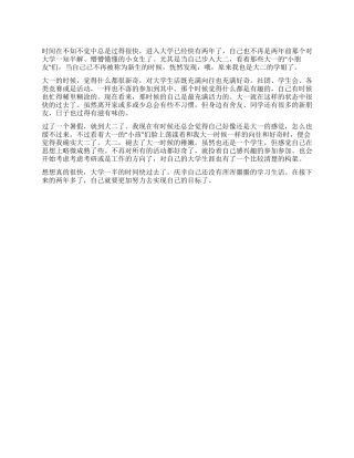 大二学生学习总结