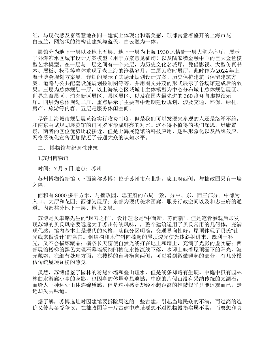 大学城市与建筑专业毕业认知实习报告_第2页