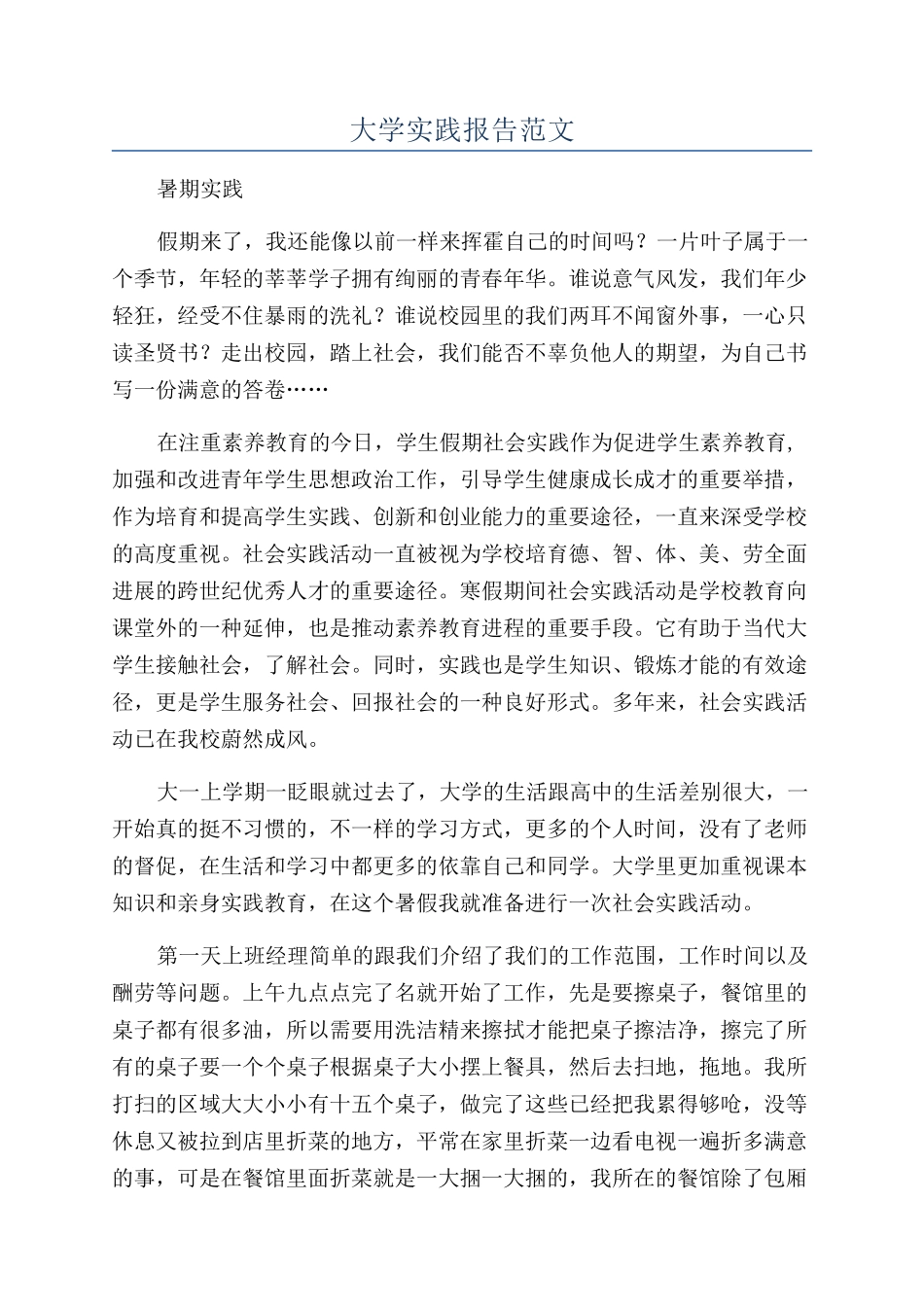 大学实践报告范文_第1页