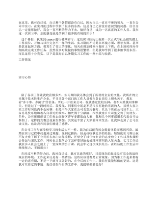 大学生官方实习总结