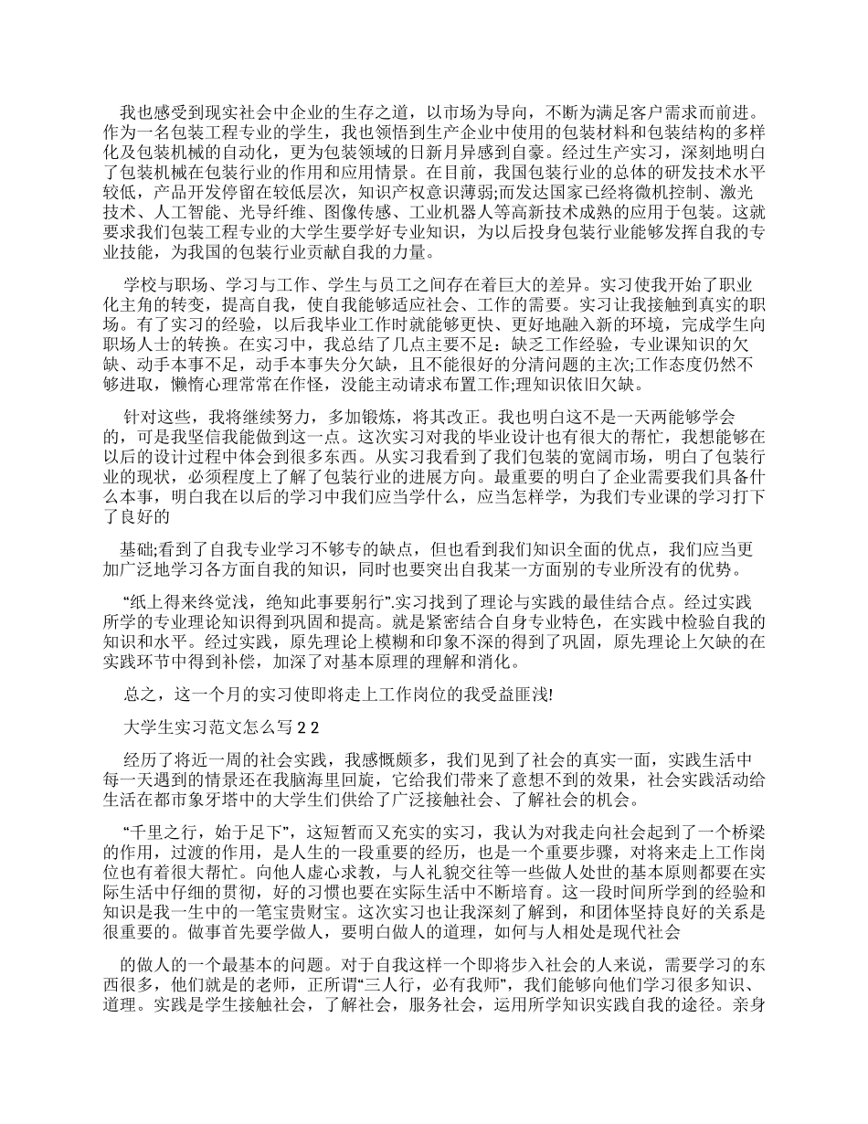 大学生实习调查报告例文怎么写x_第3页