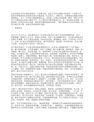 大学生寒假社会实践总结范文