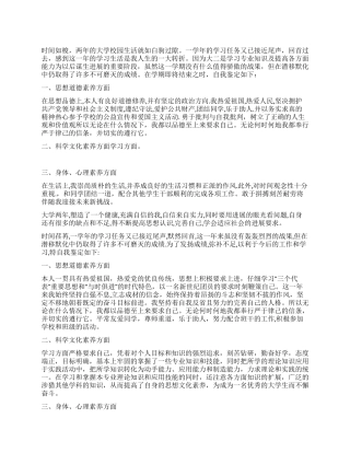 大学生思想品德鉴定范文三篇