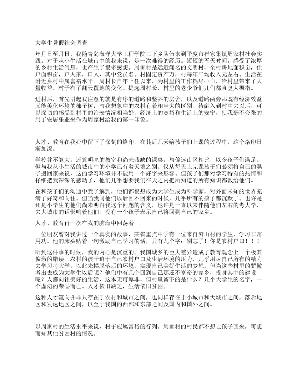 大学生暑假社会调查_第1页