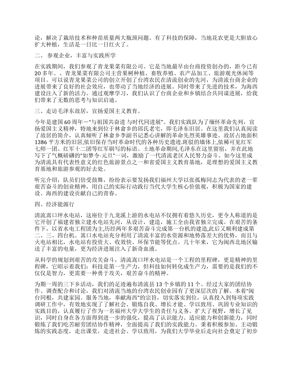 大学生暑期“三下乡实践总结报告_第2页