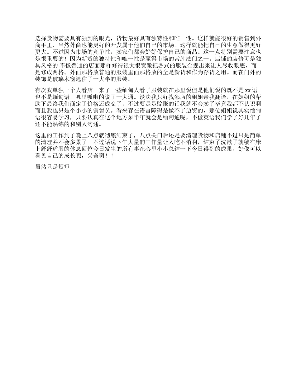 大学生暑期销售实践报告_第2页
