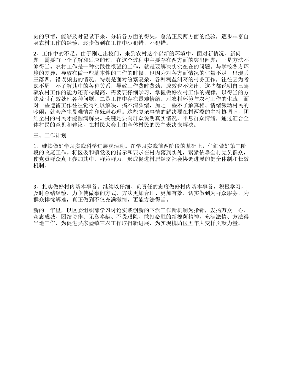 大学生村官三农工作总结_第2页