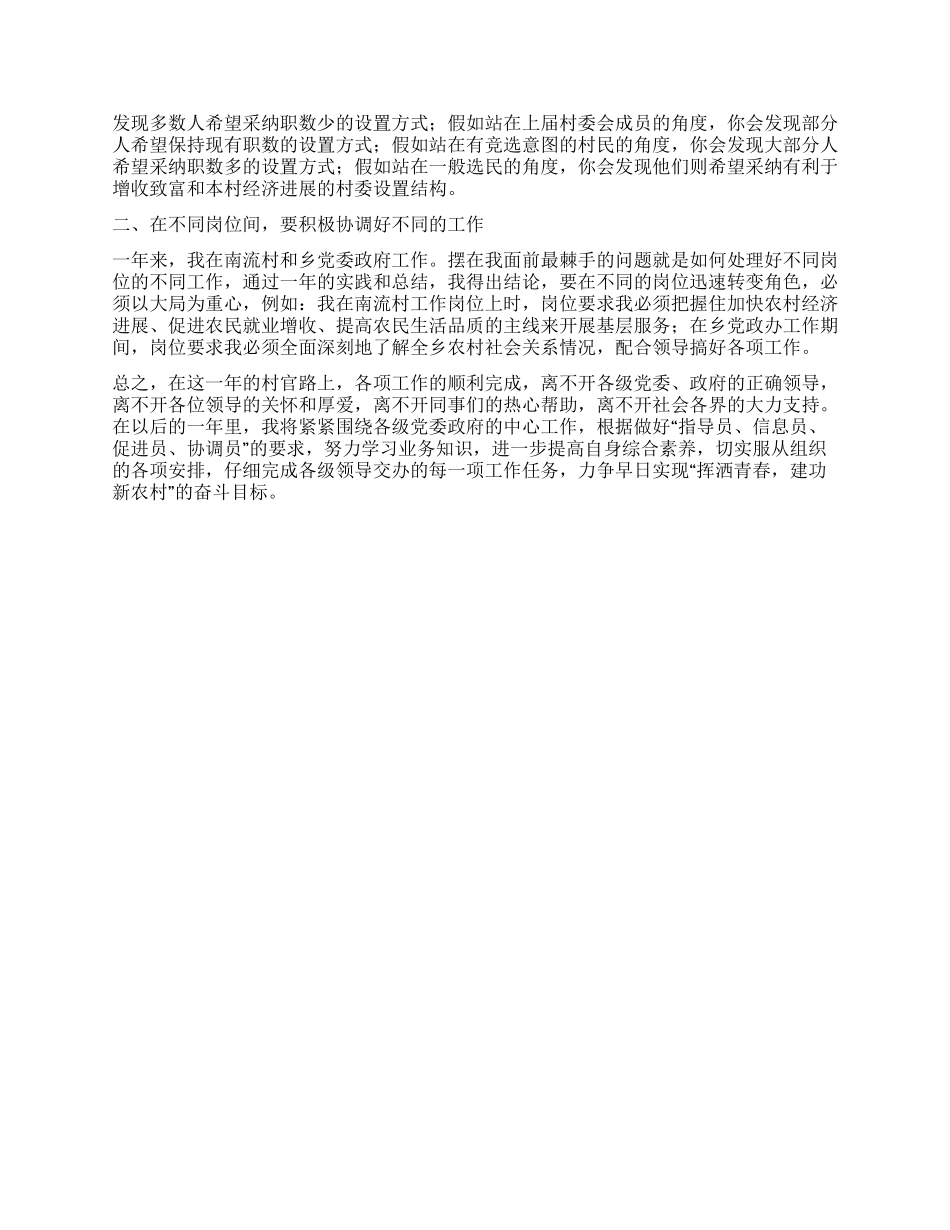 大学生村官关于农村工作的总结_第2页