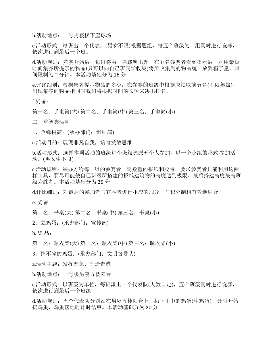 大学生校园公寓文化节策划书_第3页