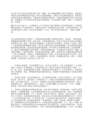 大学生法院实习总结范文