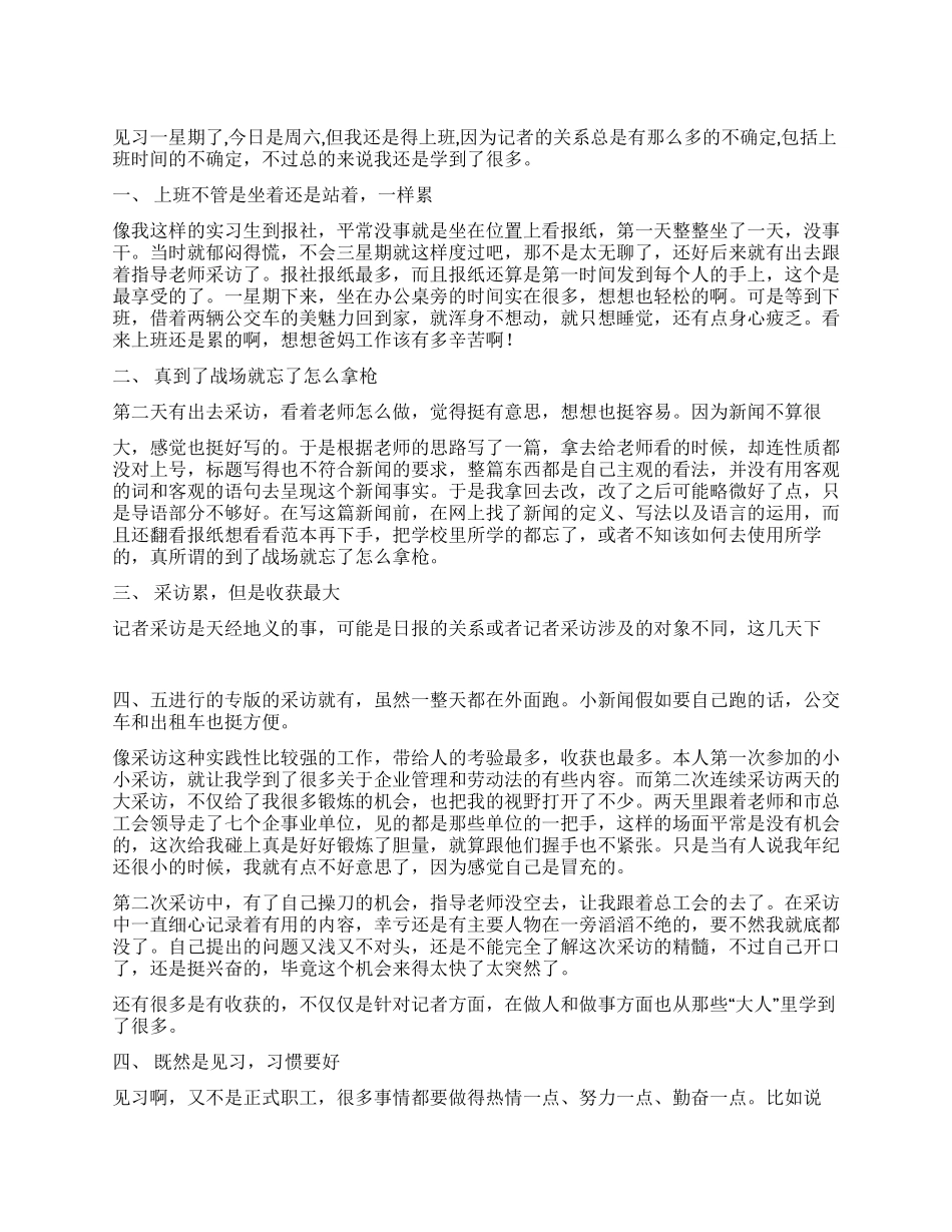 大学生见习报告范文_第1页