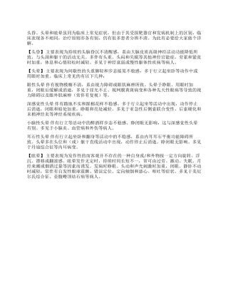 头晕和眩晕不是一回事