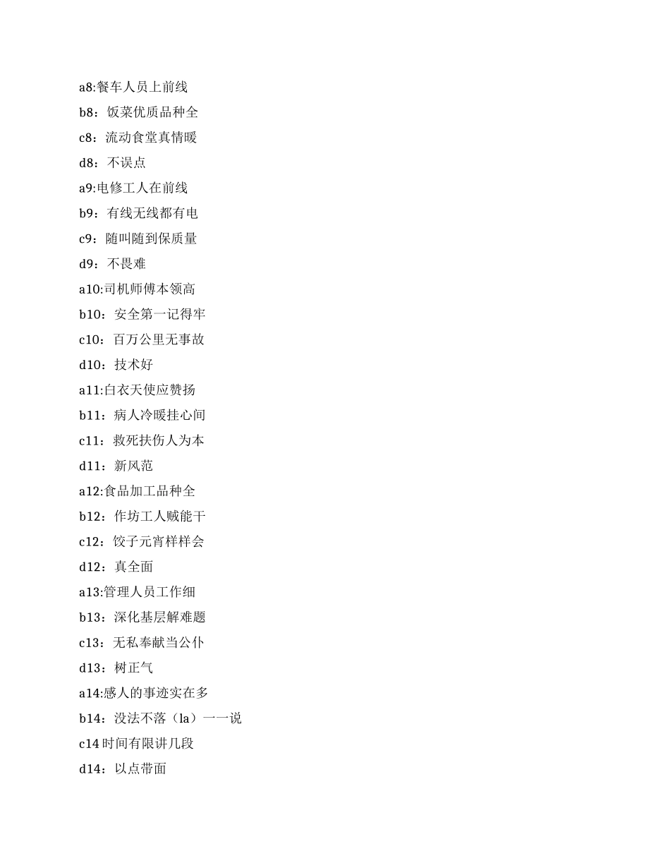 夸同事幽默三句半_第2页