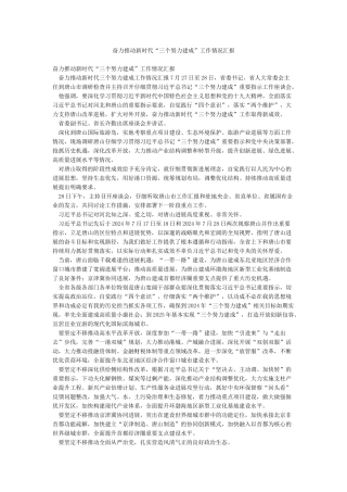 奋力推进新时代“三个努力建成”工作情况汇报