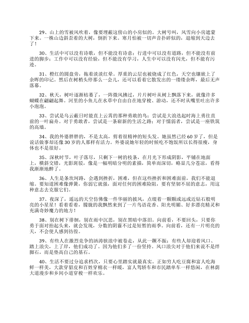 好词好句作文集合七篇_第3页