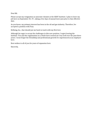 如何写英文辞职报告