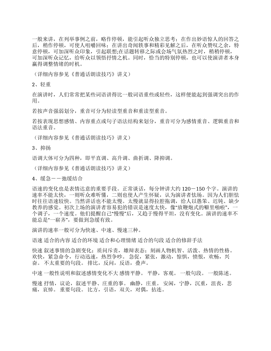如何理解演讲的口语表达艺术_第1页