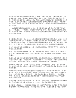 妇联系统工作总结