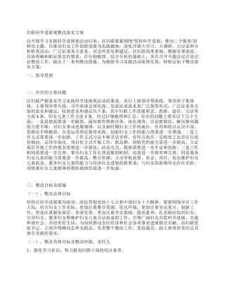 妇联科学发展观整改落实方案