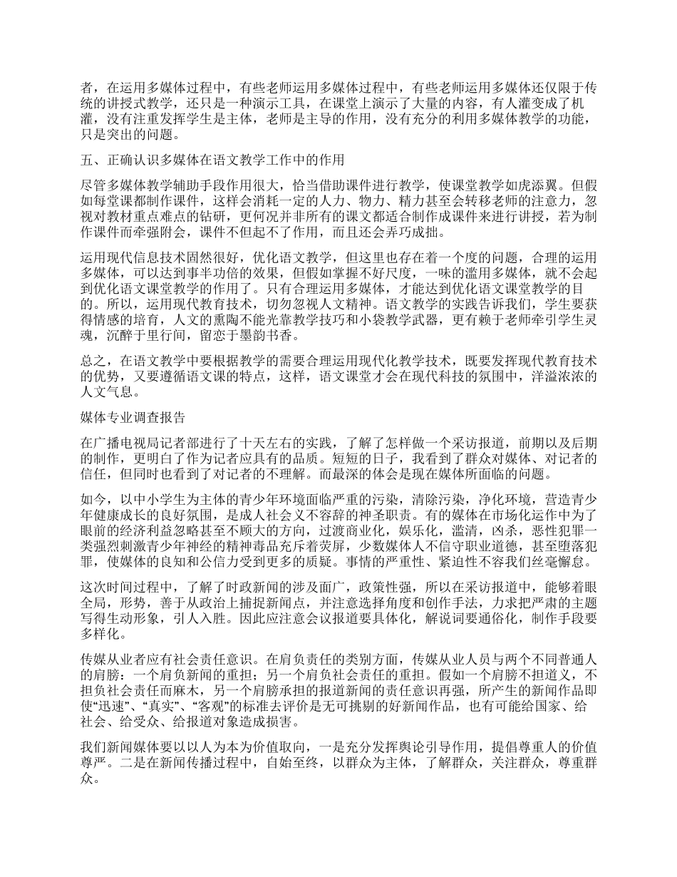 媒体调查报告3篇_第2页