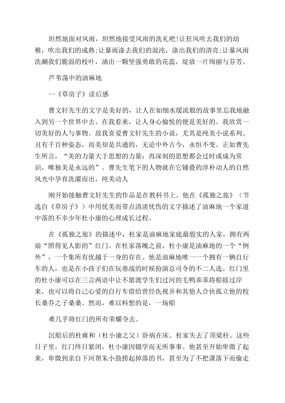 孤独之旅读后感_第2页