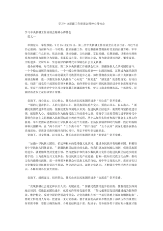 学习中央新疆工作座谈会精神心得体会
