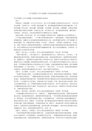 学习贯彻第三次中央新疆工作座谈会精神心得体会