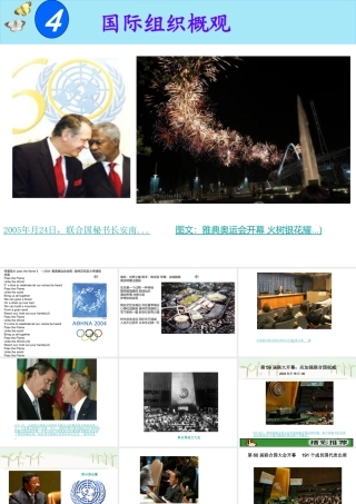 国际组织概观 教学课件