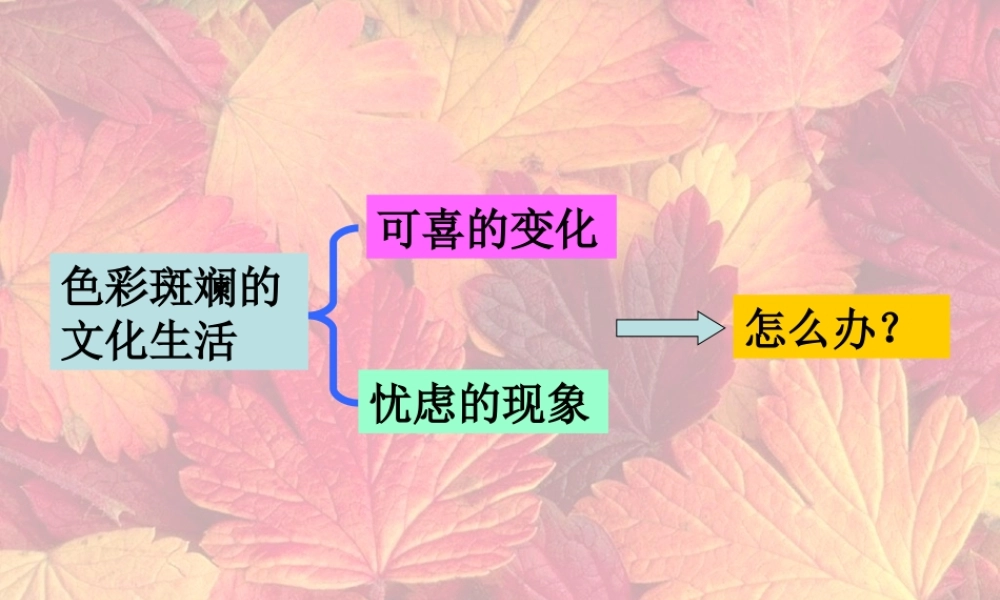 在文化生活中选择教学课件
