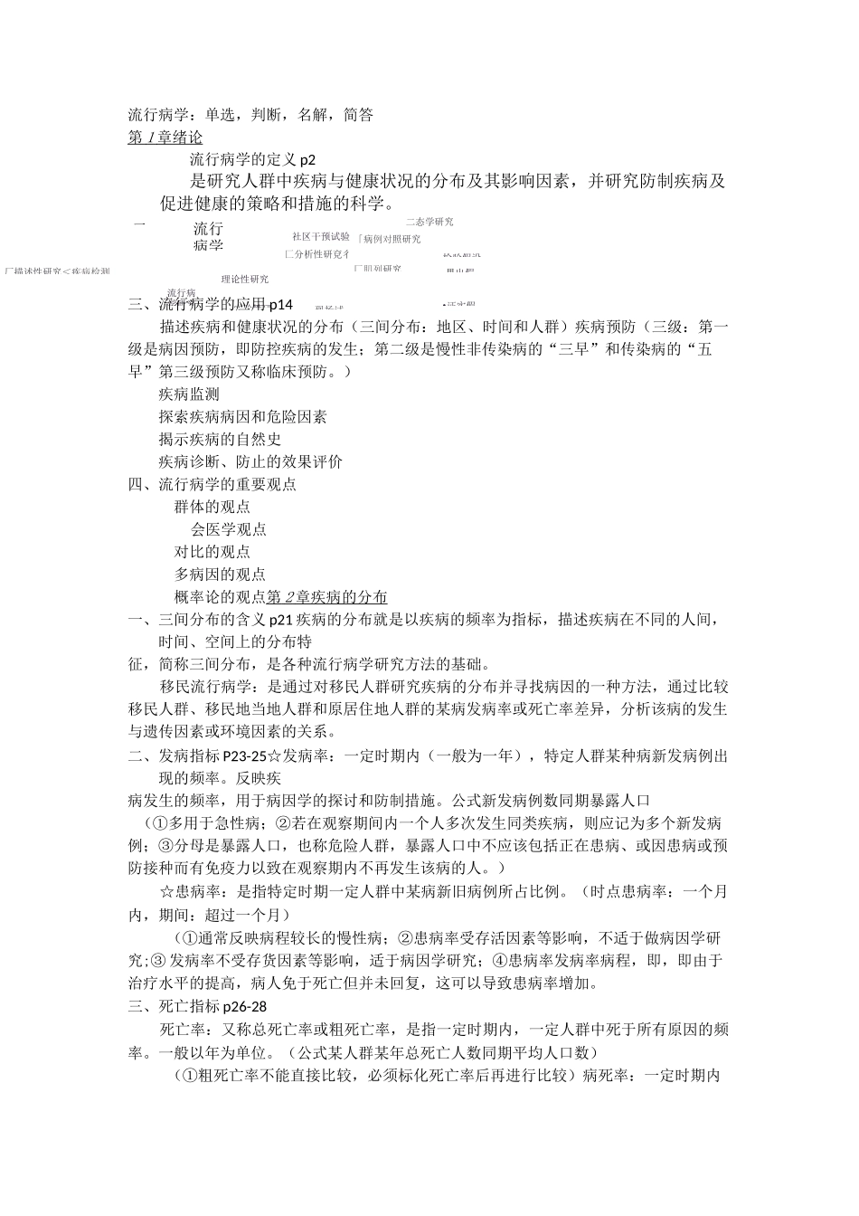 流行病学期末复习整理_第1页