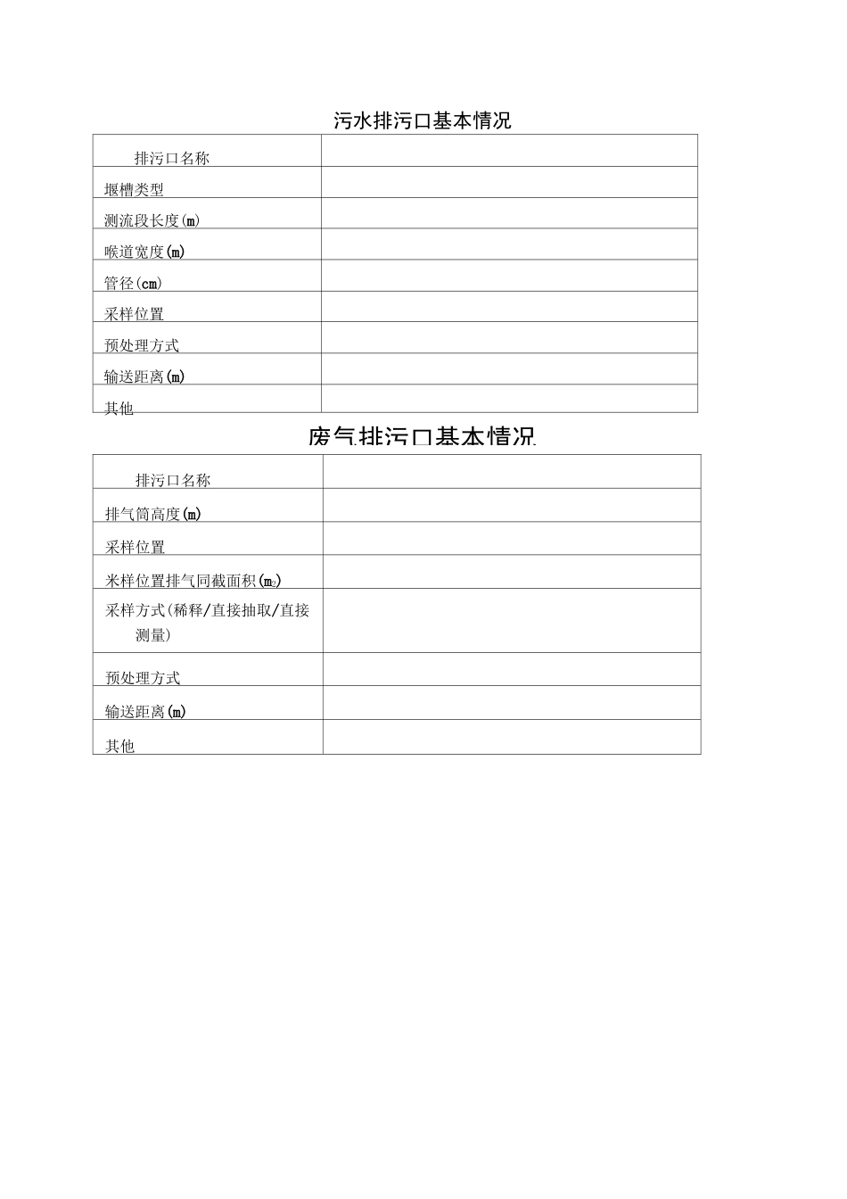 污染源自动监控设施验收情况备案 (模板和指南)_第2页