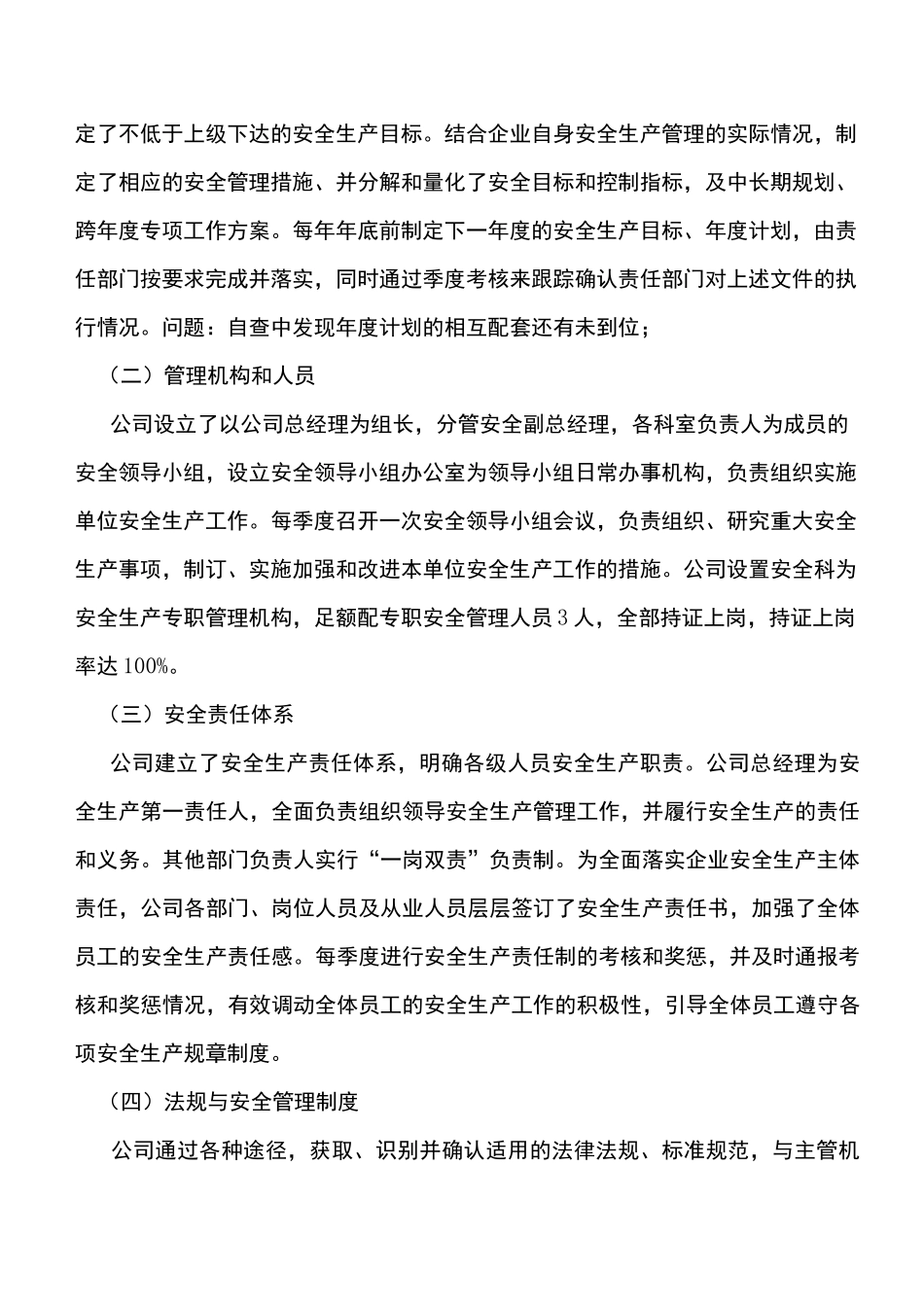道路普通货运企业安全生产标准化建设自评报告_第3页