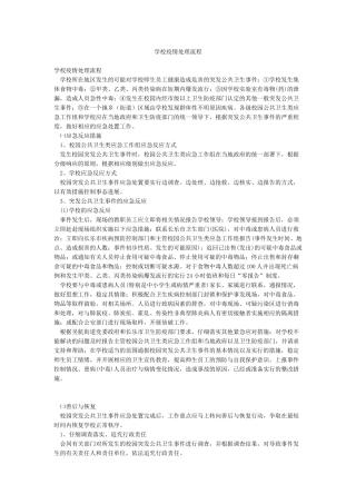 学校疫情处理流程