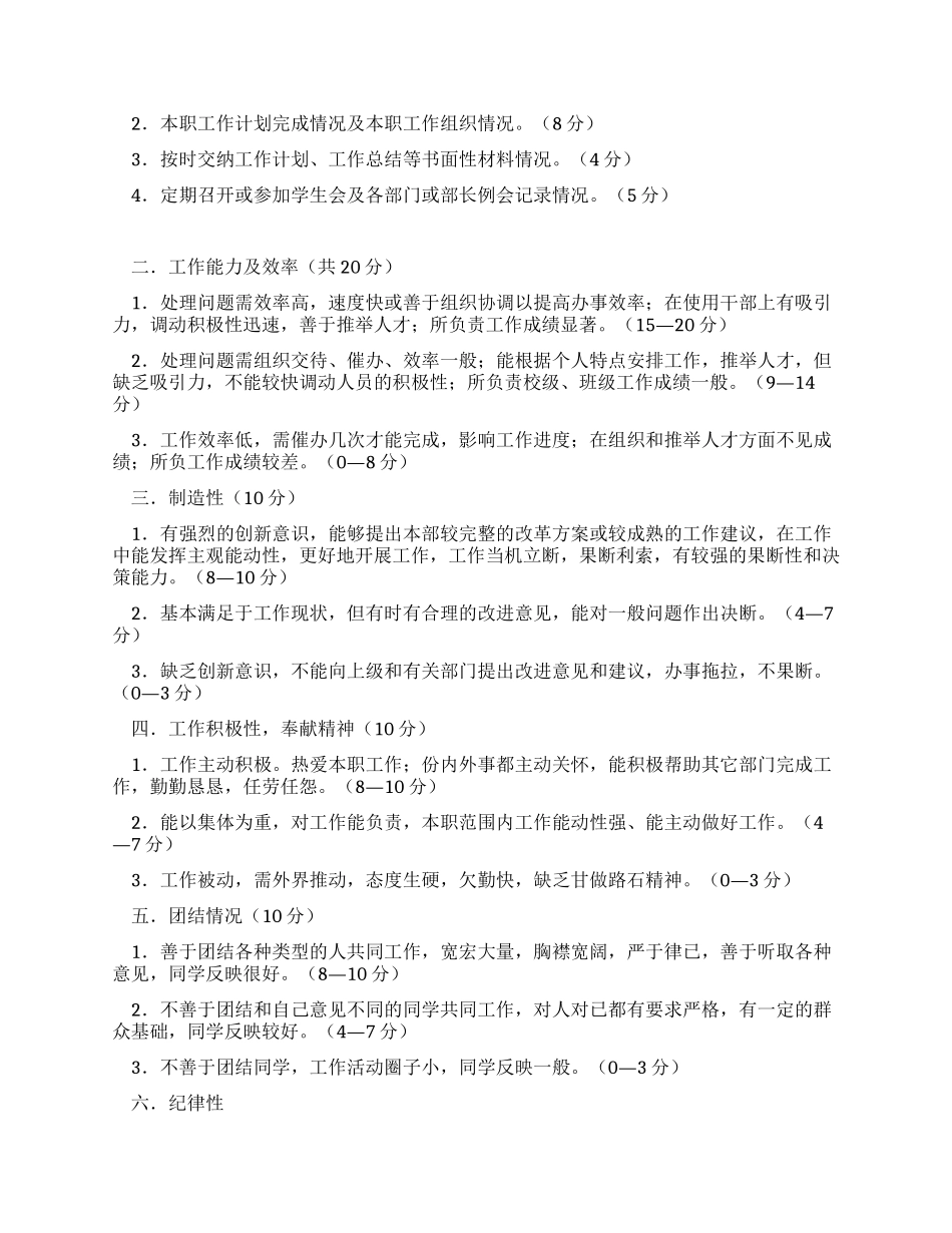 学生会干部考核制度_第2页