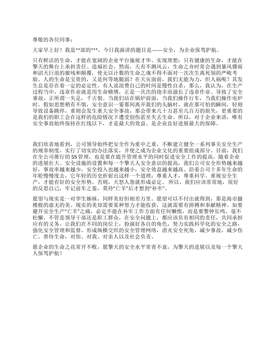 安全为企业保驾护航_第1页