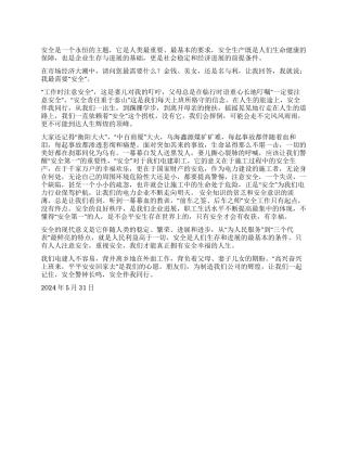 安全伴我同行电气部门安全演讲