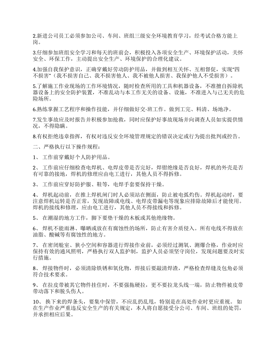 安全承诺书模板汇总8篇_第3页