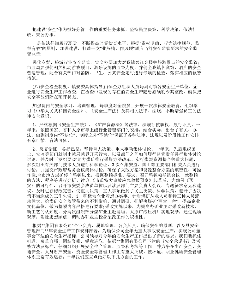 安全生产工作述职述廉报告_第2页