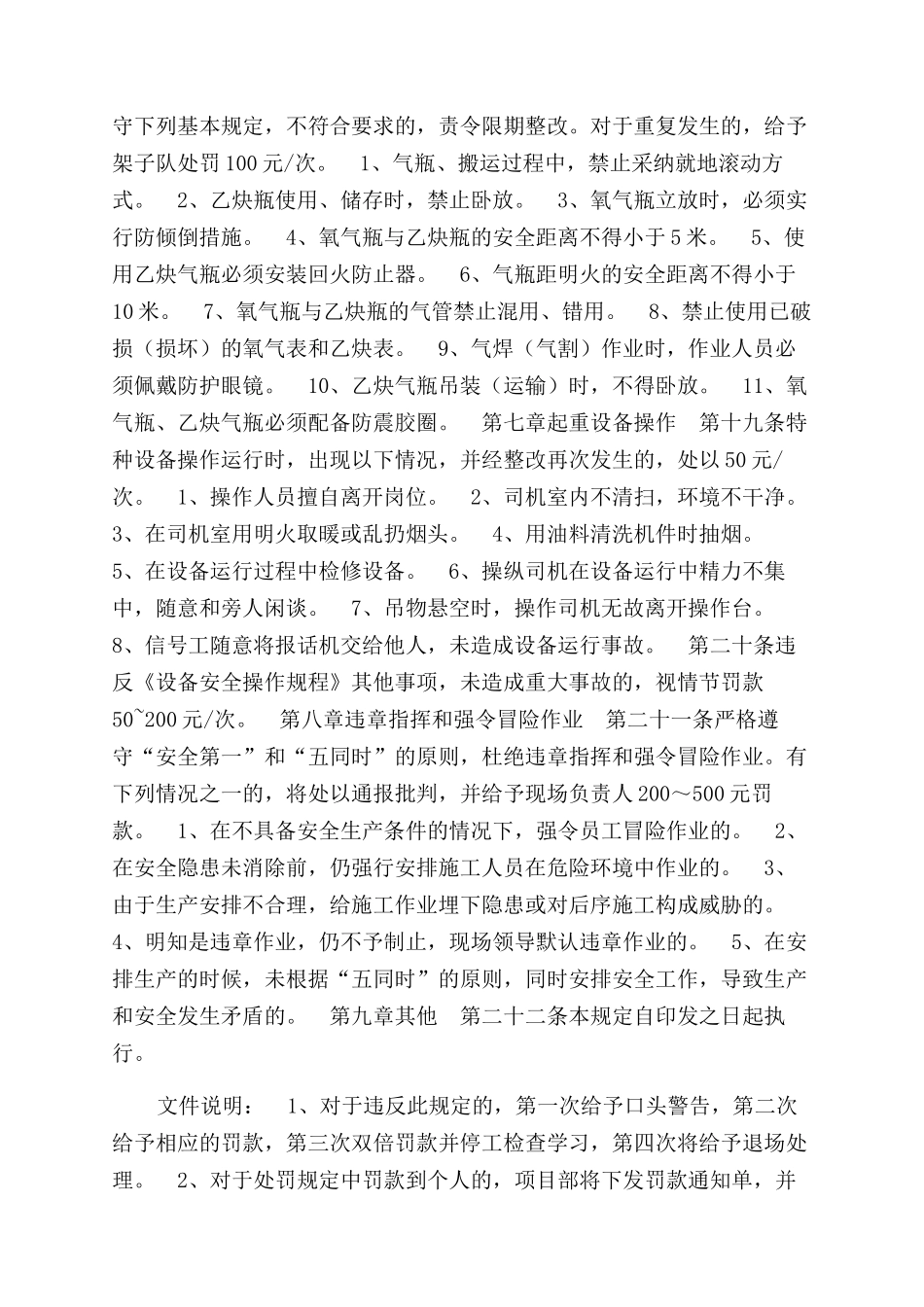 安全生产违章处罚规定_第2页