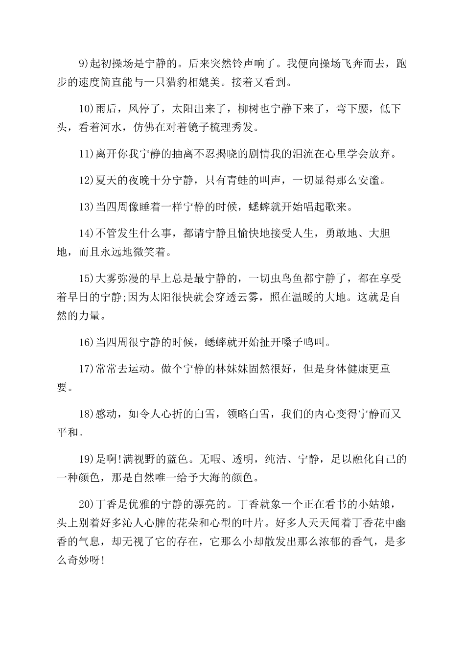 安静的意思和造句_第2页