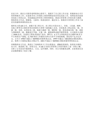 实习期的个人工作报告