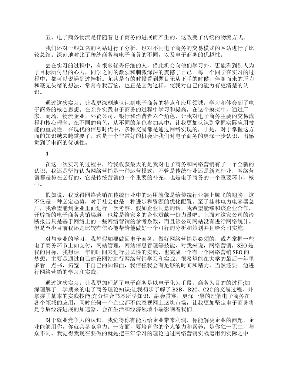 实习生电商见习工作报告总结_第3页