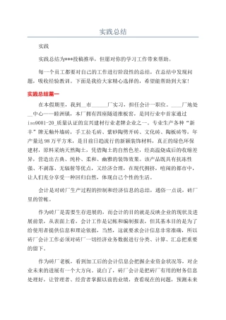 实践总结-精品文档